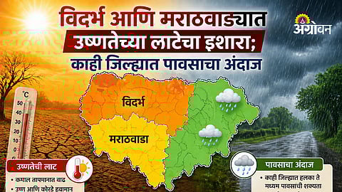 Weather update Maharashtra heatwave and rain prediction