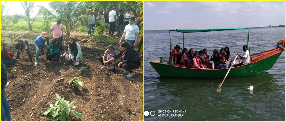 Boating facilities for tourists and tourists while experiencing agriculture
