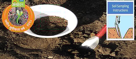 असा घ्यावा मातीचा नमुना