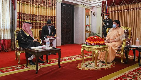 رئيسة نيبال تستقبل وزير الخارجية