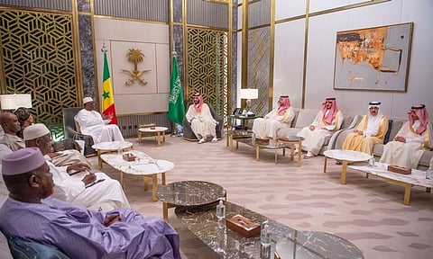 ولي العهد ورئيس السنغال  
