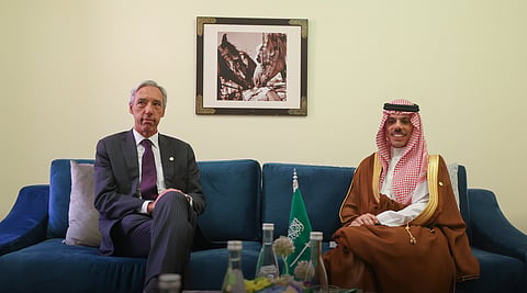  فيصل بن فرحان يلتقي وزير خارجية البرتغال
