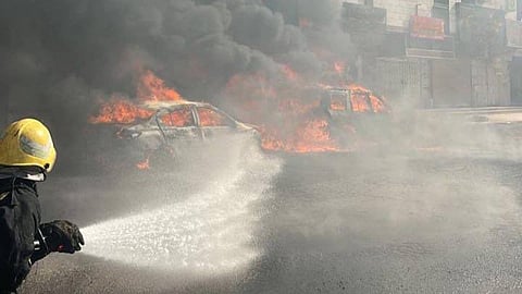 إخماد الحريق 