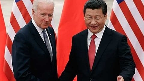 الرئيس الأمريكي ونظيره الصيني 