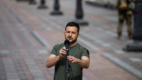 الرئيس الأوكراني فولوديمير زيلينسكي