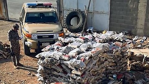 جانب من إحدى المضبوطات