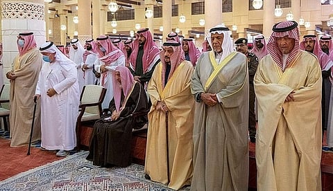 صلاة الميّت على الأمير فهد بن تركي 