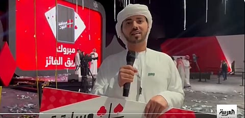 عمر العامري الحاصل على المركز الثاني في بطولة البلوت