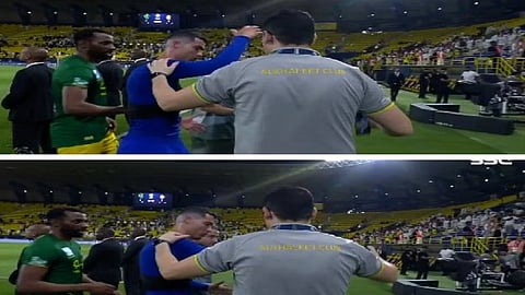 رونالدو ينفعل غضبًا على أعضاء الجهاز الفني للخليج