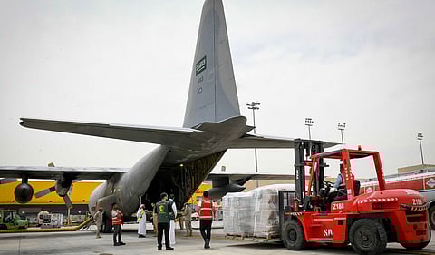 طائرة مساعدات سعودية للسودان – أرشيفية  