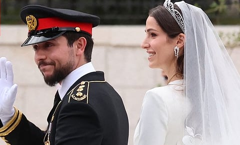 الأمير الحسين والأميرة رجوةُ 