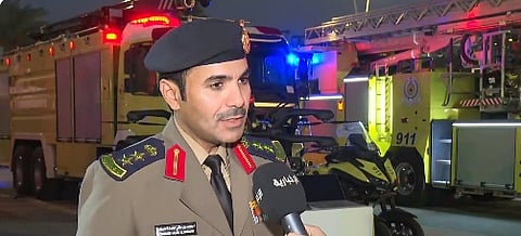 متحدث المديرية العامة للدفاع المدني العقيد محمد الحمادي