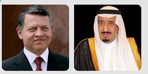 خادم الحرمين الشريفين – وملك الأردن   