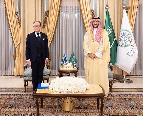 وزير الدفاع ووزير خارجية السويد