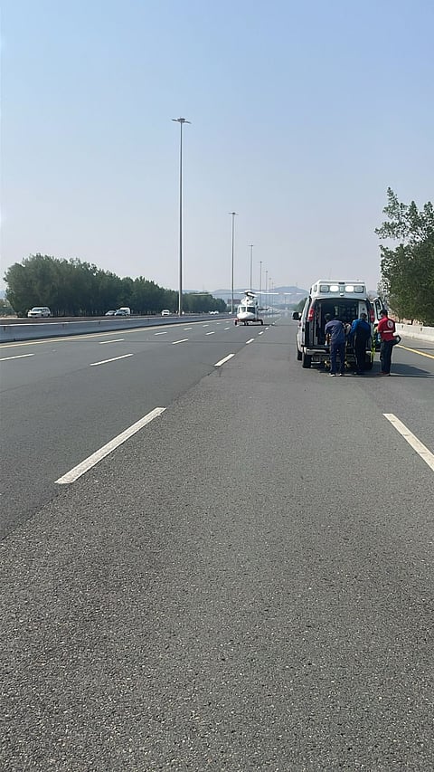 11 إصابة منها حالة خطرة.. الإسعاف الجوي يتدخل في حادث مروري بطريق الحرمين