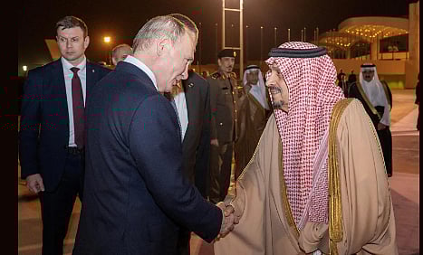 جانب من مغادرة الرئيس الروسي