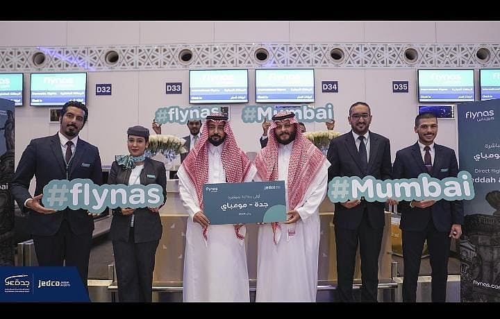 طيران ناس يحتفل بتدشين وجهتين جديدتين من جدة إلى مومباي وأسمرة