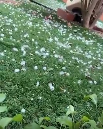 تساقط برد على الرياض 