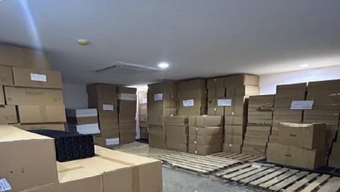 مخالفة بأحد مستودعات التخزين