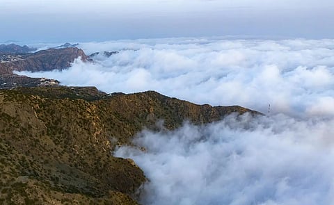 الطائف.. العباب يشدوا جمالاً في سماء الشرق الأوسط