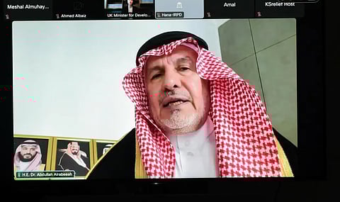 «الربيعة» يلتقي وزيرة الدولة لشؤون التنمية الدولية في بريطانيا