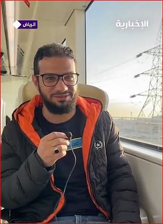 مقيم مصري يشارك تجربته في قطار الرياض