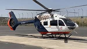 الإسعاف الجوي ينقل مصابًا من نفود محيوة بمحافظة أبانات إلى مستشفى بريدة المركزي