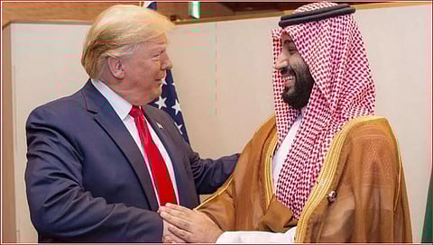 ولي العهد والرئيس الامريكي (أرشيفية)