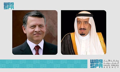 ملك الأردن وخادم الحرمين الشريفين