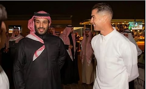 رونالدو: سعيد بالاحتفال بيوم التأسيس مع ولي العهد 