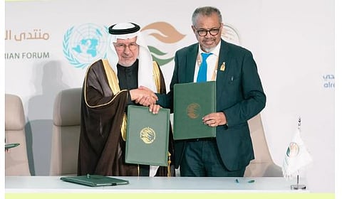 بقيمة 300 مليون دولار.. «سلمان للإغاثة» يوقع اتفاقية تعاون مع «الصحة العالمية» لاستئصال شلل الأطفال في العالم 