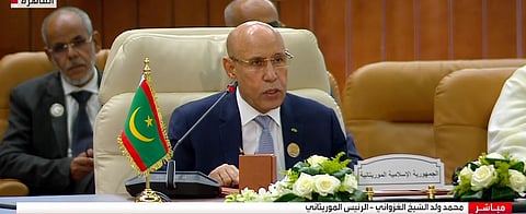 الرئيس الموريتاني: نرفض أي مقترحات تهدد أمن مصر والأردن  