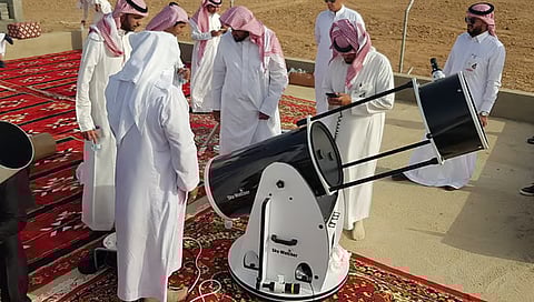 ثبوت رؤية هلال شوال من مرصد حوطة سدير