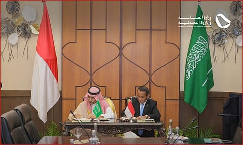 المملكة وإندونيسيا تبرمان مذكرة تفاهم لتعزيز التعاون في قطاع التعدين والمعادن