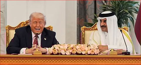 أمير قطر: اليوم نأخذ العلاقات مع أمريكا إلى مستوى جديد