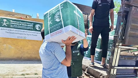 مركز الملك سلمان للإغاثة يوزع 1.339 سلة غذائية في مدينة حلب بسوريا
