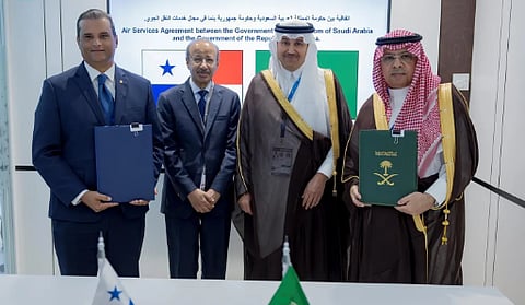 المملكة وبنما توقعان اتفاقية في مجال خدمات النقل الجوي