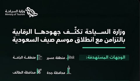 تزامنا مع انطلاق «صيف السعودية».. وزارة السياحة تكثّف جهودها الرقابية في الوجهات السياحية الصيفية 