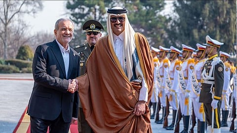 أمير قطر والرئيس الإيراني