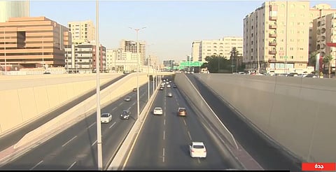 سلاسة الحركة المرورية على طريق الملك عبد الله في جدة