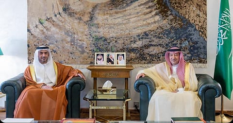 «الخريجي» يستعرض العلاقات الثنائية مع سفير دولة الإمارات لدى المملكة