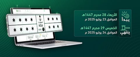 المرور: طرح مزاد اللوحات الإلكتروني غدًا الأربعاء
