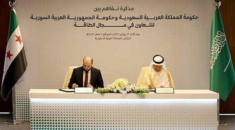 وزير الطاقة يجتمع مع نظيره السوري ويوقّعان مذكرة تفاهم