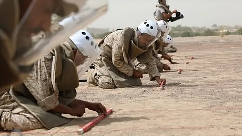 «مسام» ينزع 1.151 لغمًا في الأراضي اليمنية خلال أسبوع