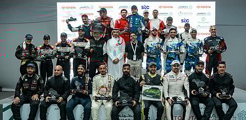 مأمون القباني بطل الجولة الثالثة لبطولة السعودية تويوتا صعود الهضبة 2025