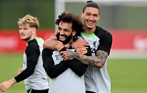 محمد صلاح يودع نونيز بعد انضمامه للهلال