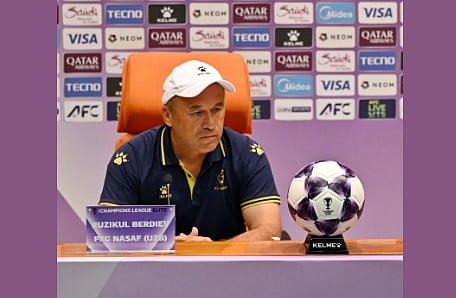 مدرب ناساف الأوزبكي يؤكد جاهزية لاعبيه لمواجهة الأهلي بدوري أبطال آسيا للنخبة