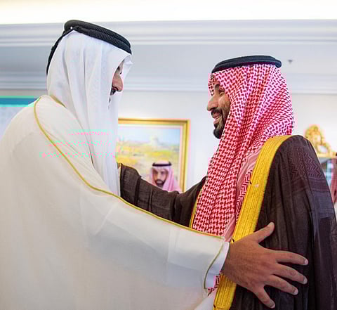 ولي العهد يصل الدوحة