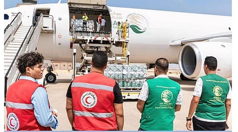وصول الطائرة السعودية الـ65 لإغاثة الشعب الفلسطيني في قطاع غزة