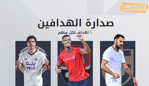 3 لاعبين يتقاسمون صدارة هدافي دوري الدرجة الأولى بعد نهاية الجولة الرابعة